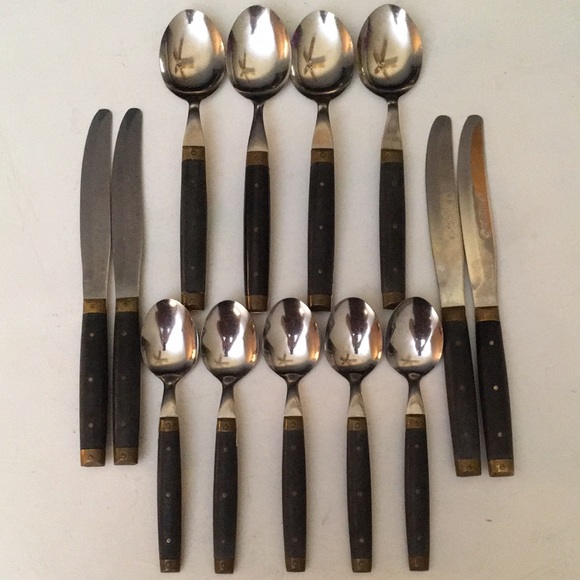 ACCEPTING OFFERS! Vintage Takahashi Japan Stainless Flatware  Set - Picture 2 of 6